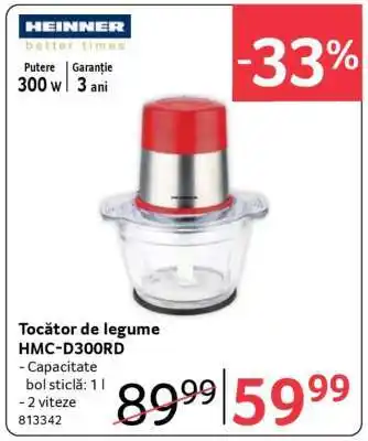 Selgros Tocător de legume HMC-D300RD Ofertă
