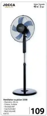 Selgros Ventilator cu picior 2356 Ofertă