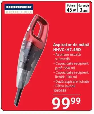 Selgros Aspirator de mână HHVC-H7.4RD Ofertă