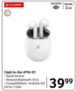 Selgros Căști In-ear ATW-01 Ofertă