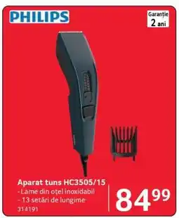 Selgros Aparat tuns HC3505/15 Ofertă