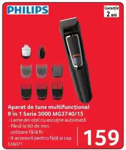 Selgros Aparat de tuns multifuncțional 9 în 1 Seria 3000 MG3740/15 Ofertă
