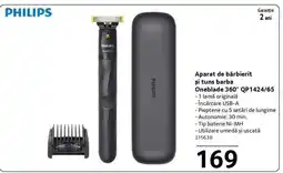 Selgros Aparat de bărbierit și tuns barba Oneblade 360° QP1424/65 Ofertă