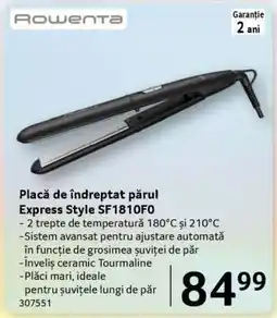 Selgros Placă de îndreptat părul Express Style SF1810F0 Ofertă