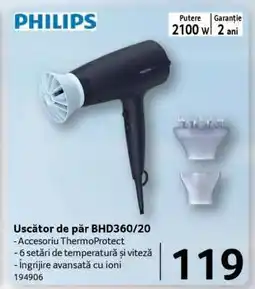 Selgros Uscător de păr BHD360/20 Ofertă