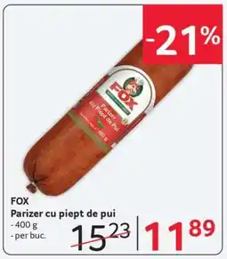 Selgros FOX Parizer cu piept de pui Ofertă