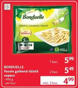 Selgros BONDUELLE Fasole galbenă tăiată vapeur Ofertă