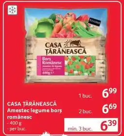 Selgros CASA ȚĂRĂNEASCĂ Amestec legume borș românesc Ofertă