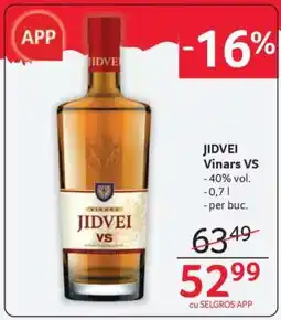 Selgros Jidvei Vinars VS Ofertă
