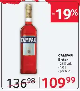 Selgros CAMPARI Bitter Ofertă