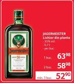 Selgros JÄGERMEISTER Lichior din plante Ofertă