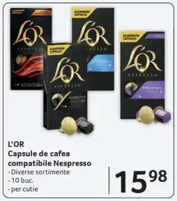 Selgros L’OR Capsule de cafea compatibile Nespresso Ofertă
