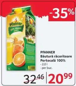 Selgros PFANNER Băutură răcoritoare Portocală 100% Ofertă