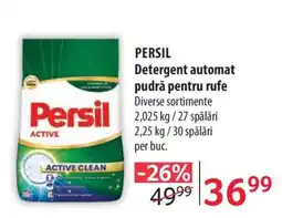 Selgros PERSIL DETERGENT AUTOMAT PUDRĂ PENTRU RUFE Ofertă
