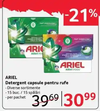 Selgros ARIEL Detergent capsule pentru rufe Ofertă