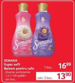 Selgros SEMANA Super soft Balsam pentru rufe Ofertă
