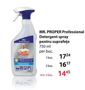 Selgros MR. PROPER Professional Detergent spray pentru suprafețe Ofertă