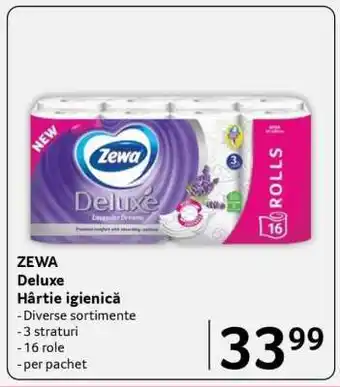 Selgros ZEWA DELUXE Hârtie igienică Ofertă
