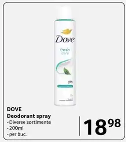 Selgros DOVE Deodorant spray Ofertă