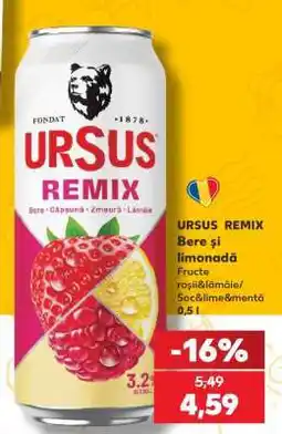 Kaufland URSUS REMIX Ofertă