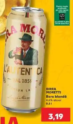 Kaufland BIRRA MORETTI Ofertă