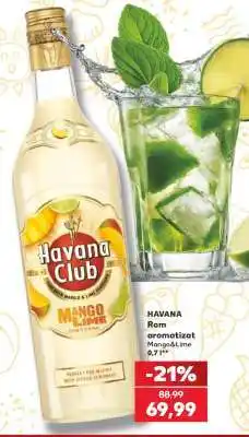 Kaufland HAVANA Rom aromatizat Mango&Lime Ofertă