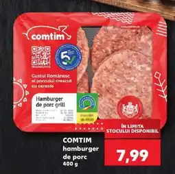 Kaufland COMTIM hamburger de porc Ofertă