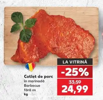 Kaufland Cotlet de porc în marinadă Barbecue fără os Ofertă