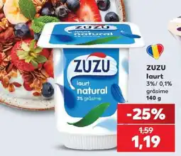 Kaufland ZUZU IAURT NATURAL Ofertă