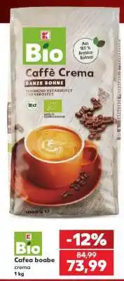 Kaufland Bio Cafea boabe crema Ofertă