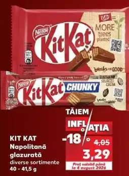 Kaufland KIT KAT Napolitană glazurată Ofertă