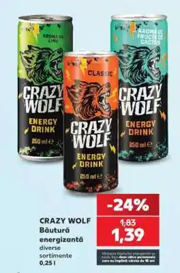 Kaufland CRAZY WOLF Băutură energizantă Ofertă