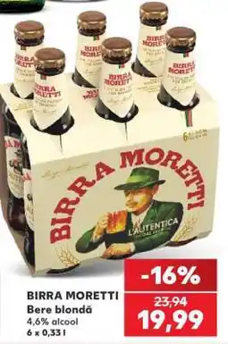Kaufland BIRRA MORETTI Ofertă