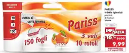 Kaufland PARISS Hârtie igienică Ofertă