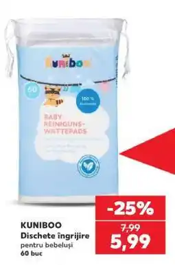 Kaufland KUNIBOO Dischete îngrijire pentru bebeluși Ofertă