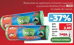 Kaufland OTI Saci gunoi verde Ofertă