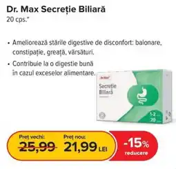 Dr.Max Dr. Max Secreţie Biliară Ofertă
