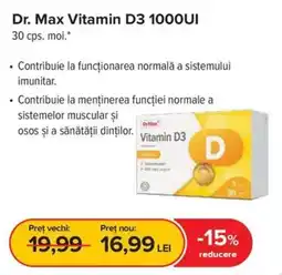 Dr.Max Dr. Max Vitamin D3 1000UI Ofertă
