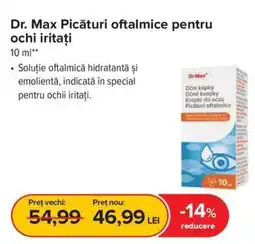 Dr.Max Dr. Max Picături oftalmice pentru ochi iritați Ofertă