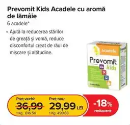 Dr.Max Prevomit Kids Acadele cu aromă de lămâie Ofertă