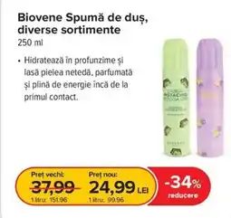 Dr.Max Biovene spumă de duş, Ofertă