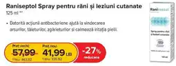 Dr.Max Raniseptol Spray pentru răni și leziuni cutanate Ofertă