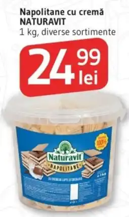 Supeco Napolitane cu cremă NATURAVIT Ofertă