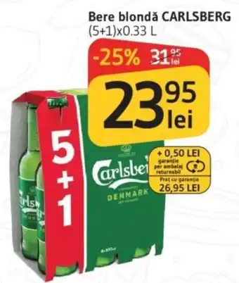 Supeco Bere blondǎ CARLSBERG Ofertă