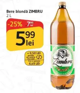 Supeco Bere blondǎ ZIMBRU Ofertă