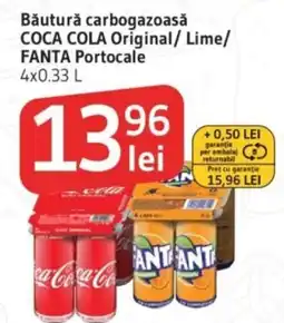 Supeco Băutură carbogazoasă COCA COLA Original/ Lime/ FANTA Portocale Ofertă