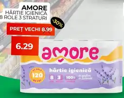 Simos Amore hârtie igienică 8 role 3 straturi Ofertă