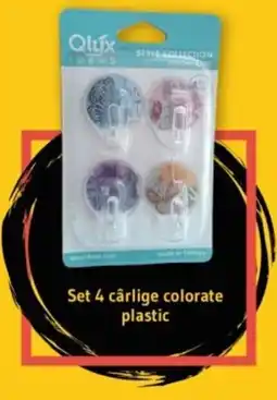 Supeco Set 4 cârlige colorate plastic Ofertă