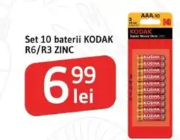 Supeco Set 10 baterii KODAK R6/R3 ZINC Ofertă