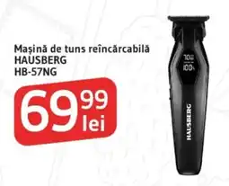 Supeco Maşină de tuns reîncărcabilă HAUSBERG HB-57NG Ofertă